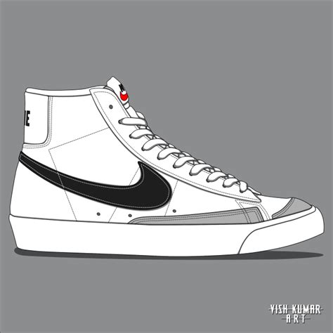 nike blazers sketch|nike blazer canvas.